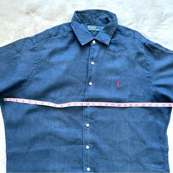 Polo by Ralph Lauren men linen shirt size XL - Picture 2 of 5